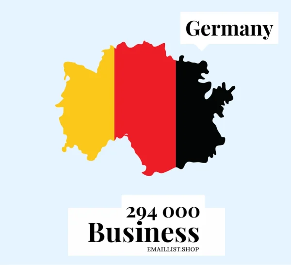 Get the updated 2024 Germany Business Email Database with 294,000 contacts. Boost your email marketing campaigns with accurate and relevant lists. Affordable price!